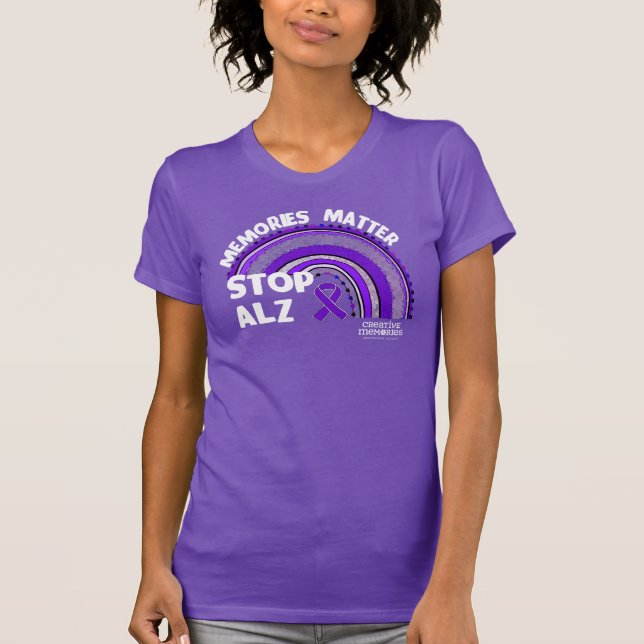 Dam SLIM-skjorta Longest Day Alz Assn 2024 T Shirt (Framsida)