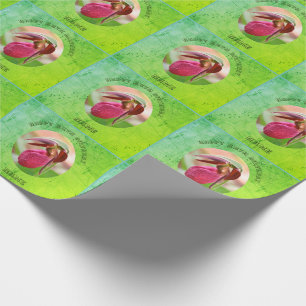 Dam Slipper Orchid Personlig Birthday Presentpapper