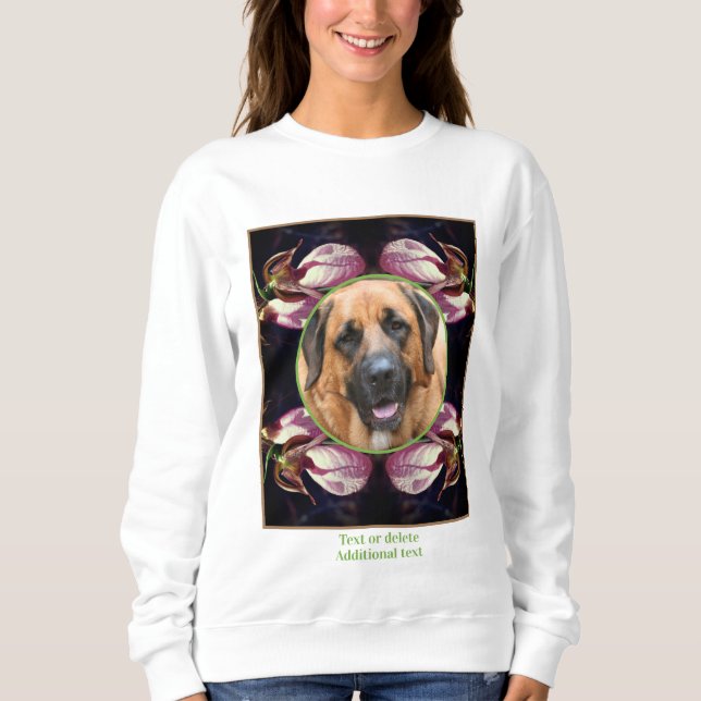 Dam Slipper Orchid Ram Skapar ditt eget foto T Shirt (Framsida)