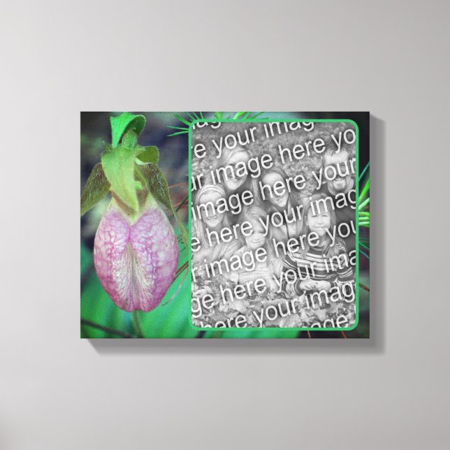 Dam Slipper Orchid Skapar ditt eget foto Canvastryck (Framsida)