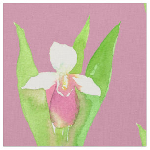 Dam Slipper Watercolor Flowers Tyg