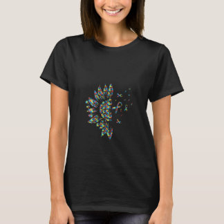 Dam Solros Autism Pusselbit Band Coola T Shirt