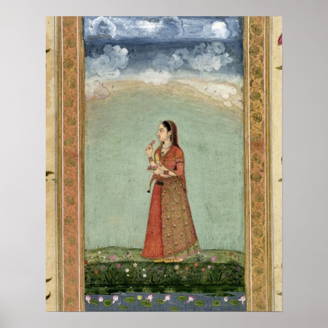 Dam som håller en skål ro från Small Clive Poster (Framsidan)