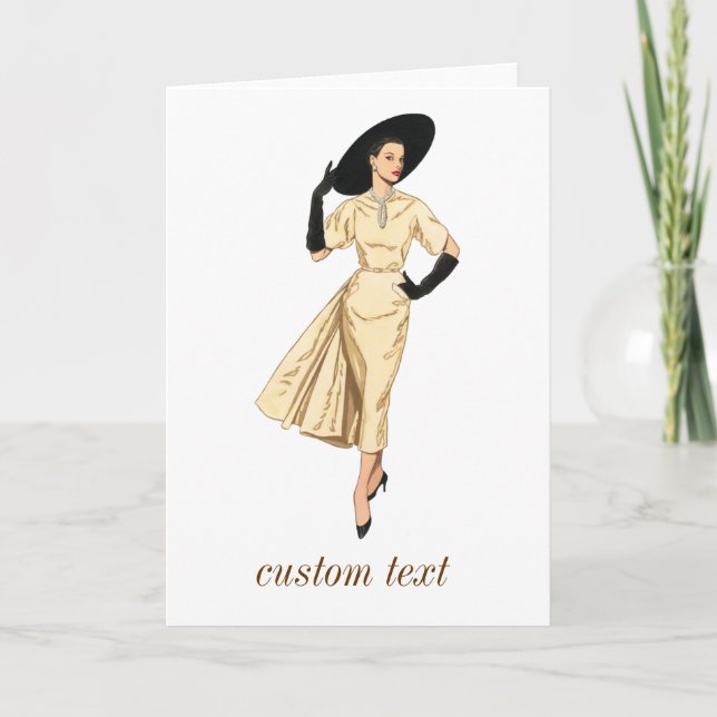 Dam som Lunch Kort (Framsida)