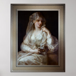 Dam som Vestal Virgin från Angelika Kauffmann Poster