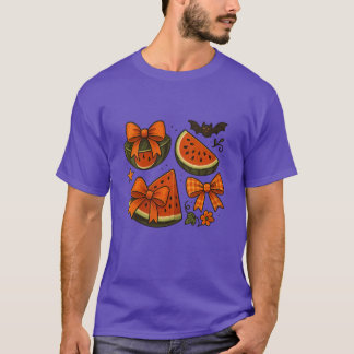 Dam Sommarween Coquette Bow Vattenmelon Retro Su T Shirt