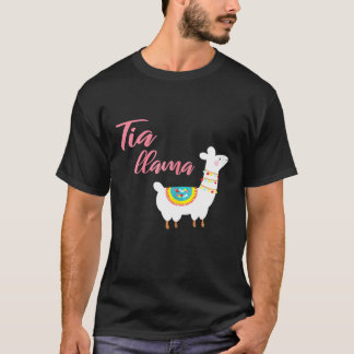 Dam Spanish Tia Llama Fasterhetstopp T Shirt