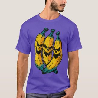 Dam Spooky Bananas Tropisk Frukt Sommar Halloween T Shirt