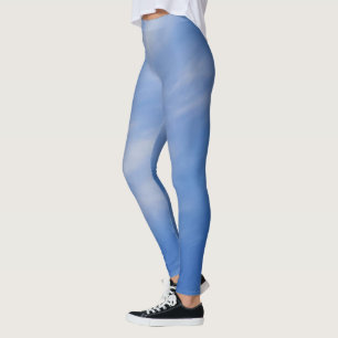 Dam Sporty Chic Active Bära Blå himmel Leggings