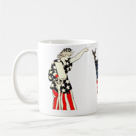 Dam staue Liberty Americana Patriotic ARt Kaffemugg