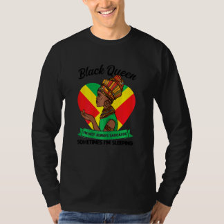 Dam Svart Drottning Jag är inte alltid sarkastisk T Shirt