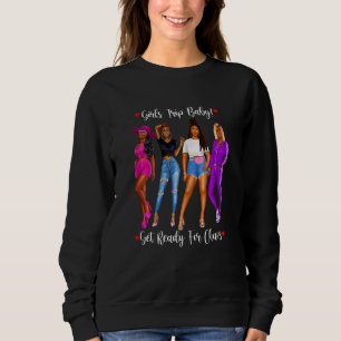 Dam Svarta Girls Trip Baby Fritidsledighet Som T Shirt