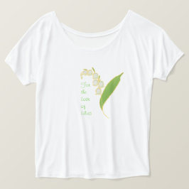 Dam T-shirt: För Kärleken Lily i dalen Tee