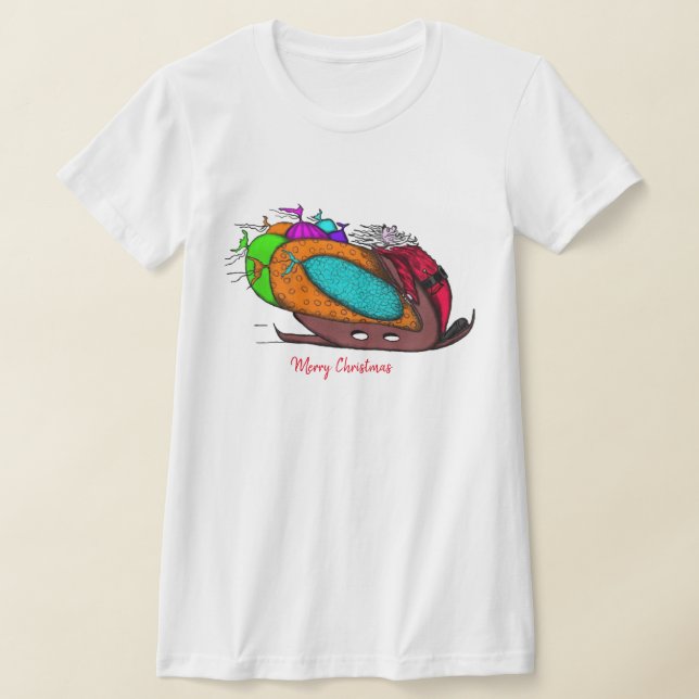 Dam T-Shirt God Jul (Laydown)