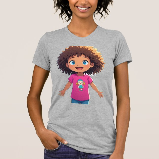 Dam T-Shirt grå (Framsida)