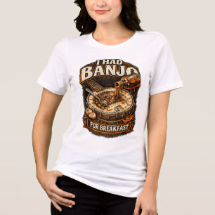Dam-T-Shirt "Jag åt Banjo till frukost" T Shirt