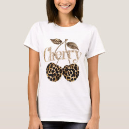 dam-T-shirt Körsbär T Shirt