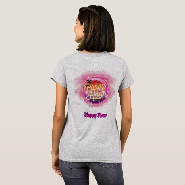 Dam T-Shirt Lycklig Hour (Hel baksida)