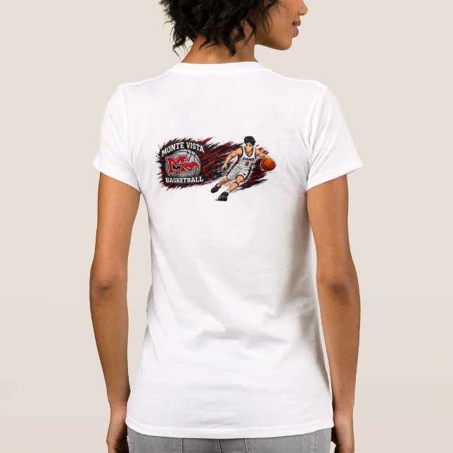 dam-t-shirt med tajt passform  t shirt (Baksida)
