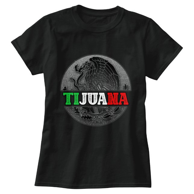 Dam T-shirt Tijuana Mexiko (Womens Tijuana Mexico Tshirt)