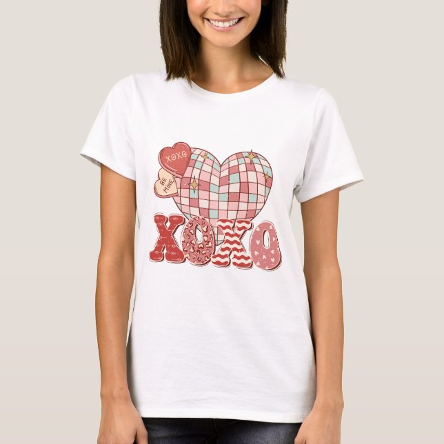Dam T-Shirt ’XOXO’ (Framsida)