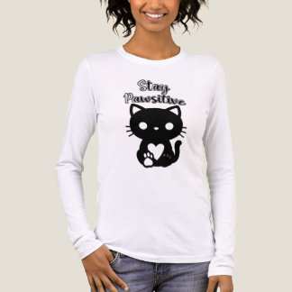 Dam T-T-shirt stanna positiv katt T Shirt