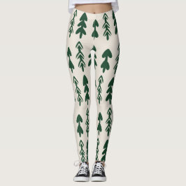 Dam Tallträdsmönster Mode Leggings