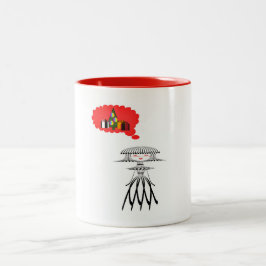 DAM TÄNKER PÅ CHRISTMAS Två-Tonad MUGG