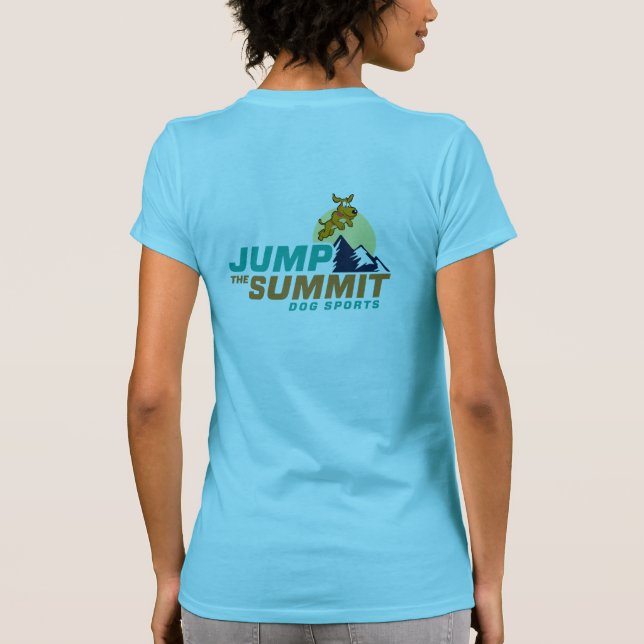 Dam Teal Jump Toppmötet T-Shirt (Baksida)