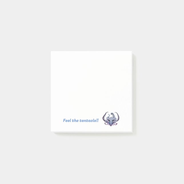 Dam tentacle-anteckningar post-it block (Framsida)