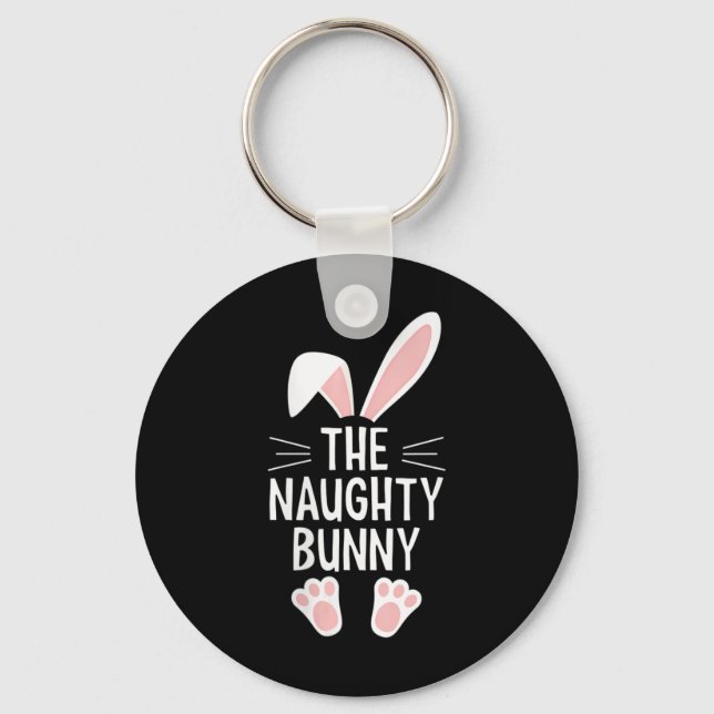 Dam The Naughty Bunny V-ringning  Nyckelring (Framsida)