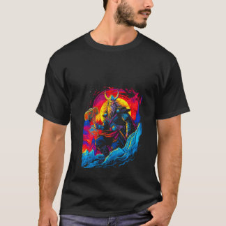 Dam Thorr Mjolnir Gud Åska Blixt Nordisk M T Shirt