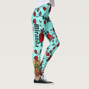 Dam till Guadalupe Leggings Kvinnors Anpassningsba