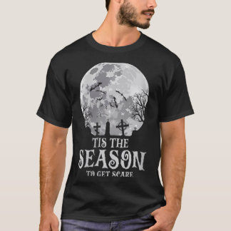 Dam Tis The Season Y Spökmåne Kuslig Halloween T Shirt