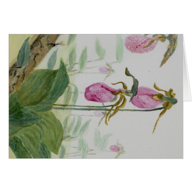 Dam Tofflor Hälsningskort (Framsidan Horizontal)