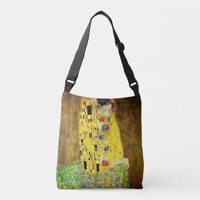 Dam Tote Bag med Klimt's Kiss Axelväska (Framsida)