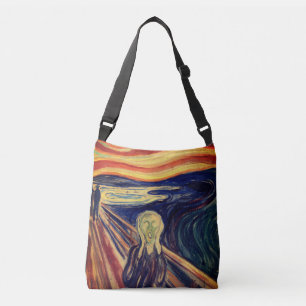 Dam Tote Bag med Munch är "Skräm" Axelväska
