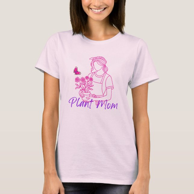Dam Trädgårdsmamma Trädgårds T-Shirt (Framsida)