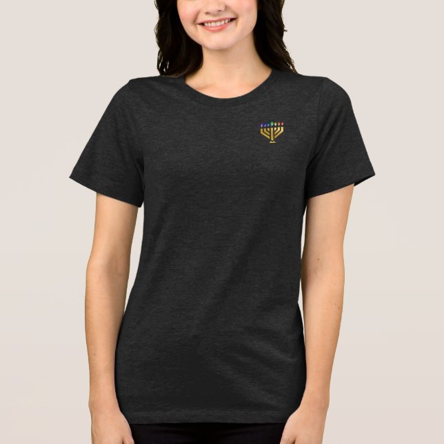  Dam Tri-blend T-shirt  (Framsida)