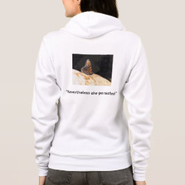 Dam trots detta, bistod hon Zip Hoodie T Shirt