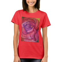Dam tshirt med konstrotrycket