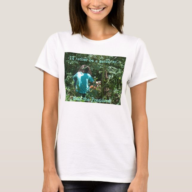 Dam tshirt/som arbeta i trädgården tröja (Framsida)