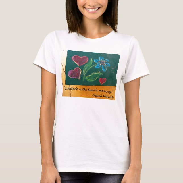 Dam tshirt/tacksamhet tee shirt (Framsida)