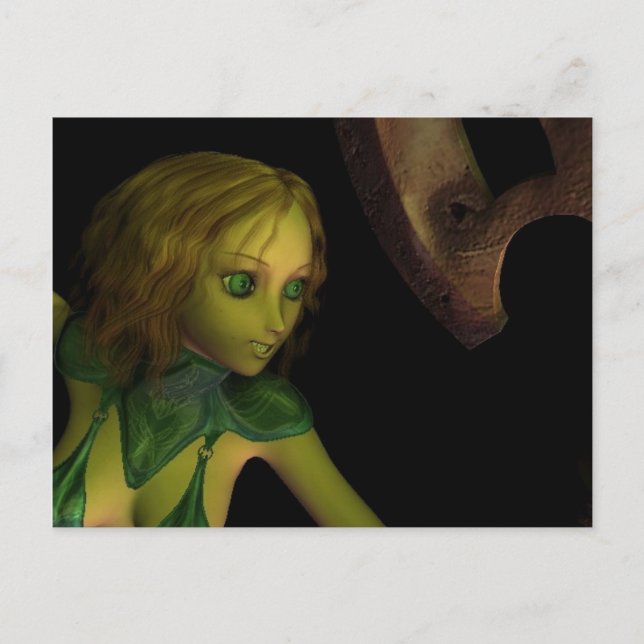 Dam under Ax-postkortet Vykort (Framsida)