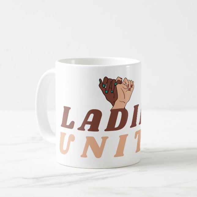 Dam Unite - Women Empowerment Kaffemugg (Framsida vänster)