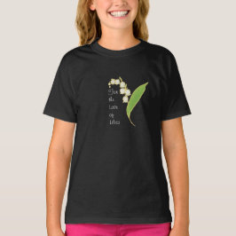 Dam V-halsad T-shirt: Lily of the Valley Tee Shirt