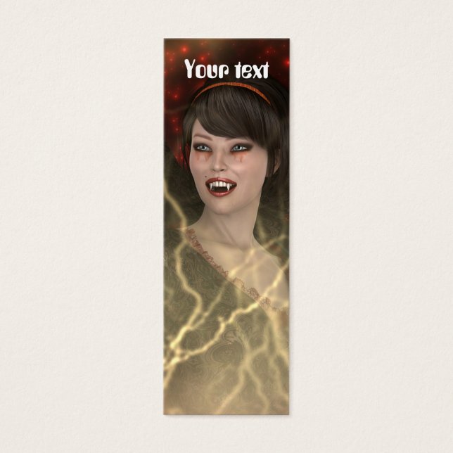 Dam Vampig Litet Visitkort (Framsidan)