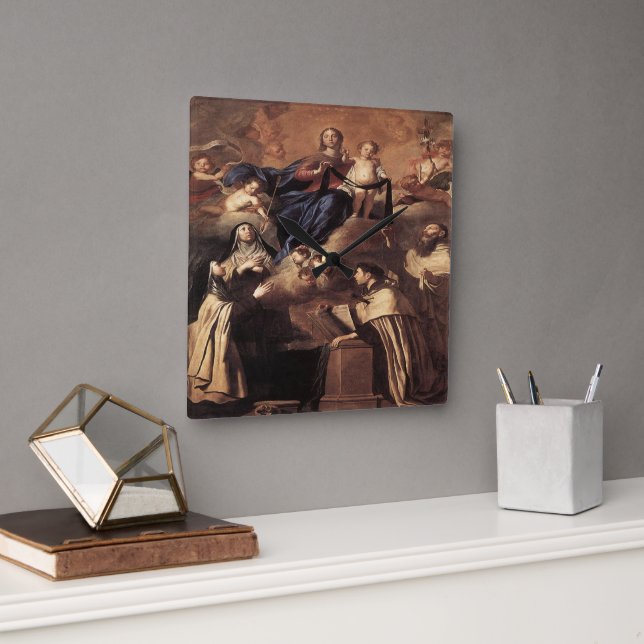 Dam vid berget Carmel 1641 Fyrkantig Klocka (Kontor)