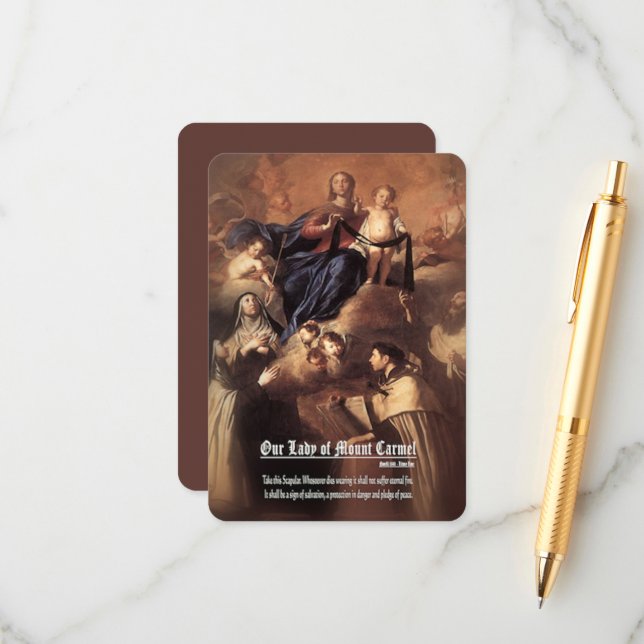 Dam vid berget Carmel Prayer Tilläggskort (Fram/Back In Situ)