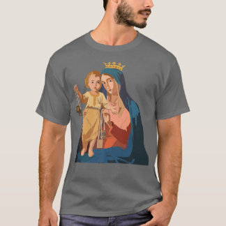 Dam vid berget Carmel Scapular St Teresa i Avi T Shirt